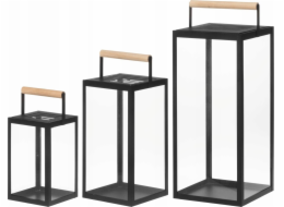 4Living Sada kovových luceren JUPITER, 3 díly.