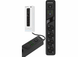 Tech-Protect Přepěťová ochrana, prodlužovací kabel 4x 230 V, 4x USB 2x Type-C / prodlužovací kabel P-04