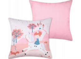 Beliani Dekorativní polštář do dětského pokoje CYRIELLE, růžový, 40 x 40 cm