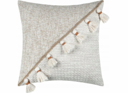NoName ZIANA boho dekorační polštář s třásněmi, 45 x 45 cm