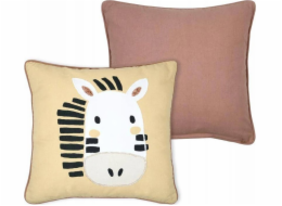 ATMOSPHERA Dekorativní polštář COQUIN s motivem zebry do dětského pokoje, 40 x 40 cm