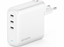 4smarts nabíječka 4smarts nabíječka GaN Flex Pro 140W 3 USB-C, bílá