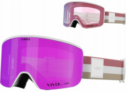 Giro Zimní brýle ELLA WHITE LX STRIPE (jasně růžová 00% S3 + čočky VIVID INFRARED 62% S1) (NOVINKA 2024/2025)