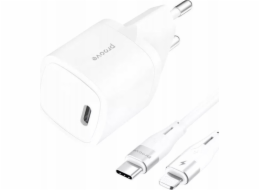Canyon 230V 20W USB-C USB Type-C nabíječka + kabel pro Lightning PD3.0 / silikonový Power 20W