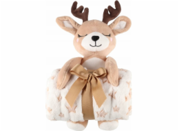 4Living Pledas 4Living přehoz a plyšový jelen 75x1