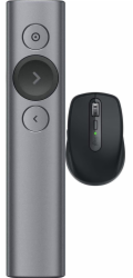Logitech Dálkový ovladač Spotlight Presentation, šedý (910-004861) + MX Anywhere 3S, grafitový (910-006929)