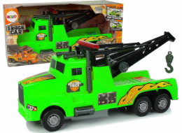 LeanToys Auto Nákladní Auto Odtahovka Silniční Asistence 1:10 Zelená Line