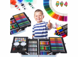 ExtraLink | Sada na malování | pro děti, umělecká, plastová, 145 dílků, velký kufr