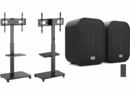 Mozos Mobilní TV stojan Mozos MSTV + počítačové reproduktory Agera