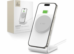 Tech-Protect Bezdrátová nabíječka QI15W-A38 s magnetem a technologií MAGSAFE, bílá