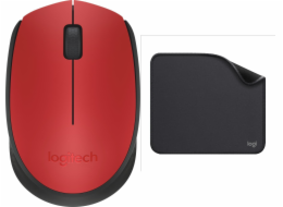 Logitech Myš M171 červená (910-004641) + řada Studio - grafitová (956-000049)