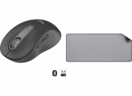 Logitech M650 Mouse Graphite (910-006253) + řada Studio – STŘED ŠEDÁ (956-000052)