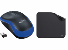 Logitech Myš M185 modrá (910-002239) + řada Studio - grafitová (956-000049)