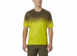 Pánský cyklistický dres Giro Roust Jersey Citron Green Heatwave Velikost M