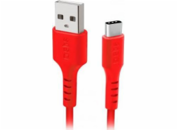 SBS Mobile USB kabel USB-A - USB-C 1,5 m červený