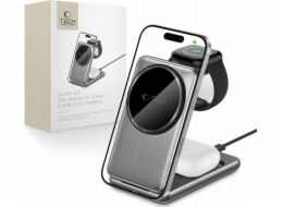 Tech-Protect Bezdrátová nabíječka QI15W-A42 3v1 Magnetická MagSafe, vesmírně šedá
