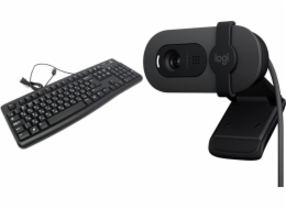 Klávesnice Logitech K120 (920-002522) + Brio 100 (960-001585)