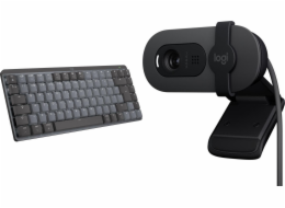 Logitech Mechanická mini klávesnice MX pro Mac (920-010837) + Brio 100 (960-001585)
