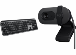 Logitech Klávesy MX Keys S pro Mac (920-011637) + Brio 100 (960-001585)