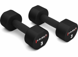 HMS HPT03 polyuretanové činky 2 x 3 kg