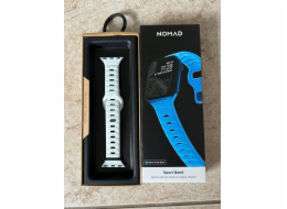 Nomad Sport Strap, Ice Blue Glow – Apple Watch 42mm/41mm/40mm/38mm