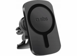 Držák smartphonu SBS TESUPWIR15WMS s nabíječkou kompatibilní s MagSafe - černý