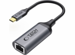 Tech-Protect Adaptér Ultraboost, typ C, Ethernet, RJ45, 1000 Mb/s, černý