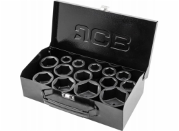 JCB Sada rázových nástrčných klíčů 3/4" 14dílná. (6stranný) (17–50 mm)