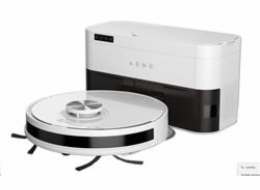 AENO Robotický vysavač RC6S - suchý i mokrý úklid, HEPA, 4000Pa, 3200mAh, LiDAR, vysýpací stanice, 2 rotační mopy, bílá