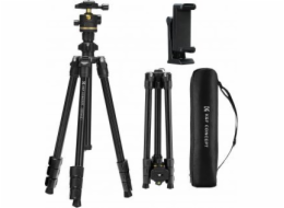 K&F Stativ Concept K234A3 s kulovou hlavou BH-36 a držákem telefonu