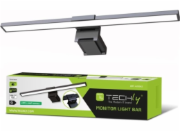 Techly Dotyková LED lampa 5W pro monitor, počítač, USB, technicky nastavitelná, stmívatelná