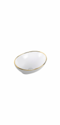 NoName CE-U-012-12-41 / AQUAFORM / CORDOBA GOLDEN LINE / UMYVADLO NA DESKNÍ DESKU 41X33, ZLATÝ EDGE