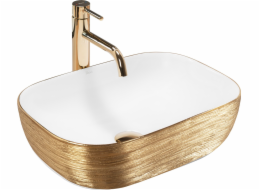 Rea Umyvadlo Umyvadlo Rea na desku Belinda White GOLD BRUSH