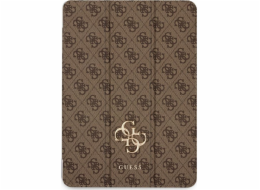 Guess GUFC13RM24PS4SGW iPad Air 13 2024 hnědé magnetické 4G velké logo