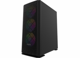 AQIRYS Počítačová skříň GACRUX černá