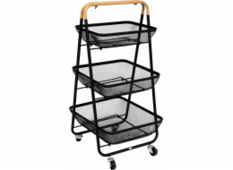 MAYAJ 3-košíkový kuchyňský vozík na kolečkách