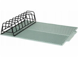 5five Silikonová podložka na sušení nádobí s držákem na talíře, 43,5 x 33 x 8,5 cm