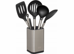 Sada 5 kusů kuchyňského náčiní s nerezovým stojanem