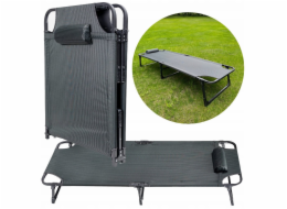 PLATINETOVÁ KEMPINGOVÁ LŮŽKA 800D OXFORD, 185X65X30 CM TMAVĚ ZELENÁ 46143