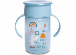 JetWorld 401195-TRÉNINKOVÝ HRNEK 360* 340ML/+12M/MODRÁ/LESNÍ