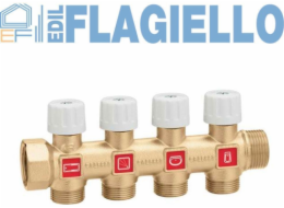 Caleffi&nbsp;Rozdělovač&nbsp;s&nbsp;uzavíracími&nbsp;ventily&nbsp;O3/4X2&nbsp;O23P.1,5-18