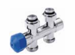 Kombinovaný termostatický ventil pravý-levý DN15 rovný leštěný chrom (90051500005)