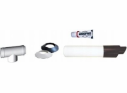 LIK Potrubní prvek pro odvod spalin stěnou 1,05m DN60/100