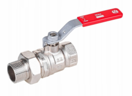 Arco Kulový kohout přímý, poloviční závit 1 1/4GW-1 1/2GZ, páka, nerezová ocel, SENA VA30