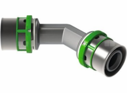 45°&nbsp;koleno&nbsp;lisované&nbsp;MultiSkin&nbsp;mosaz/galvanizováno&nbsp;63x63&nbsp;7041W63