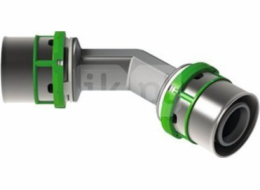 45° koleno lisované MultiSkin mosaz/galvanizované 50x50 7041W50