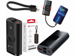 Powerbanka FORCELL F-ENERGY F10K4 kompatibilní s Apple Watch PD QC3.0 3A 22,5W 10000 mAh černá