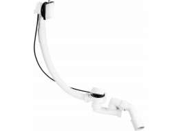 McAlpine Automatický sifon do vany, mosazná úchytka, CHROM McSlim