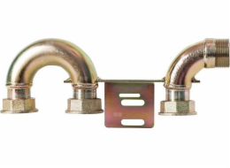 Monokonektor pro plynoměr G4/G6 130mm, šroubení 5/4” x GZ 5/4” - s kolenem na levé straně