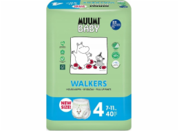 Muumi Baby, Ekologické plenkové kalhotky 4 (7-11kg), 40 ks.